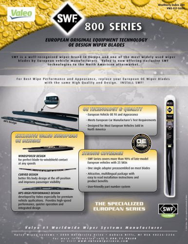 Valeo 800223 800 Series Windshield Wiper Blade