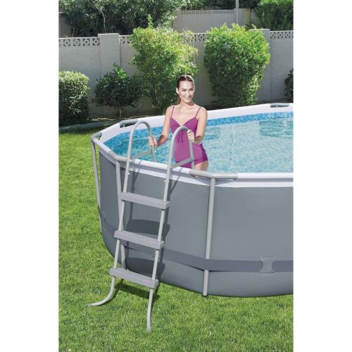 Bestway Power Steel 14' x 8'2" x 39.5" Oval Above Ground Pool Set | Includes 5