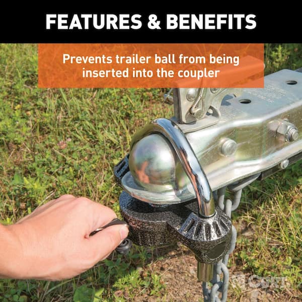 Universal Trailer Coupler Lock (Hammer-Tone Epoxy)