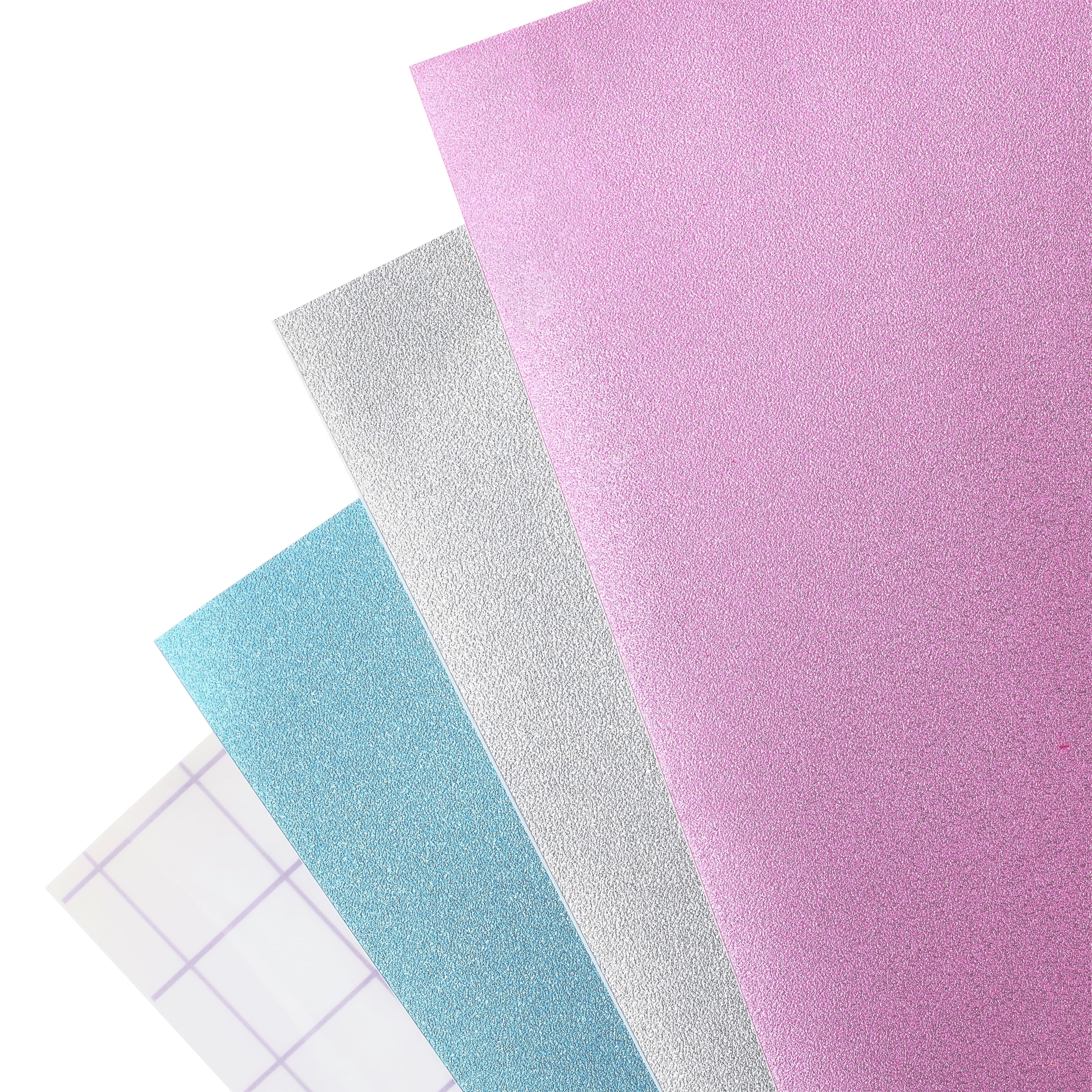 9 Packs: 3 ct. (27 total) Cricut® Premium Vinyl™ Shimmer Cotton Candy Sampler