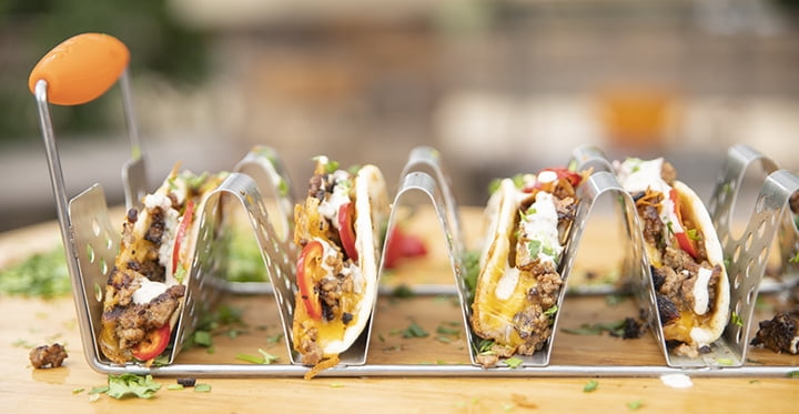 Blackstone Stainless Steel Taco Rack Holder with Handles