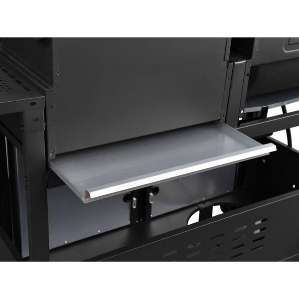 3-Burner Propane Gas and Charcoal Combo Grill in Black with Grill Cover