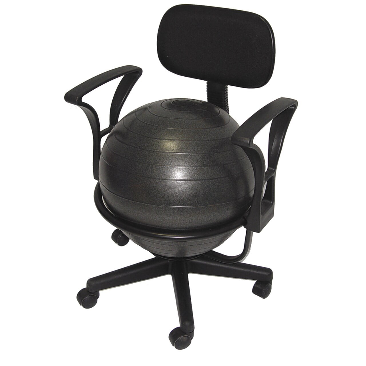 AGM Group 35955 Ball Chair Deluxe - Black Steel Structure