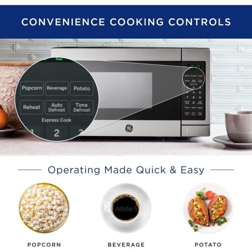 GE Countertop Microwave Oven | 0.7 Cubic Feet Capacity