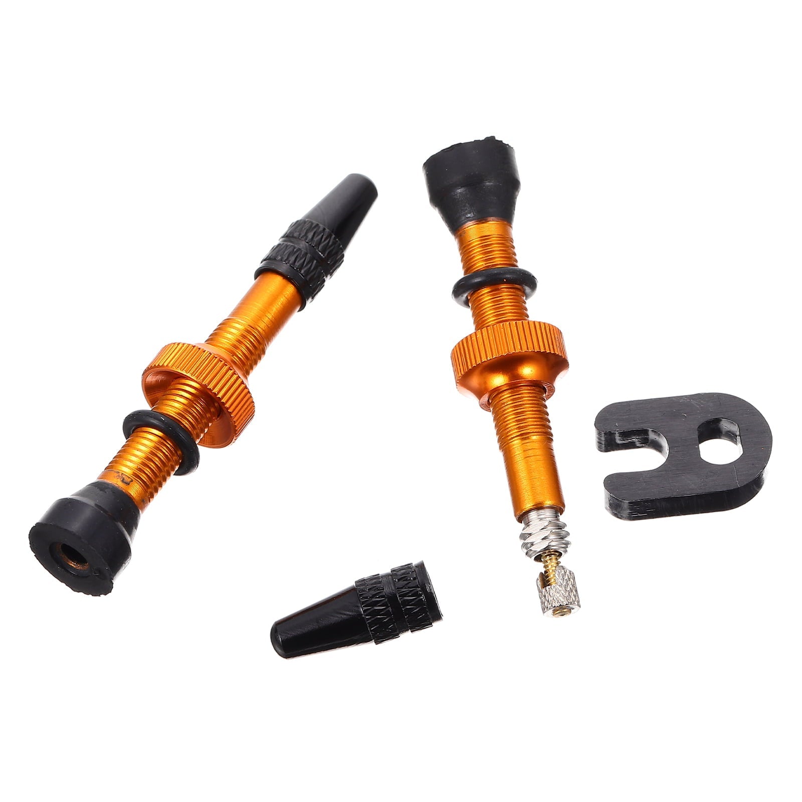 1 Pair Bike Tire Valves Stems Metal Tubeless Valves Stems Bike Tire Valves Stems