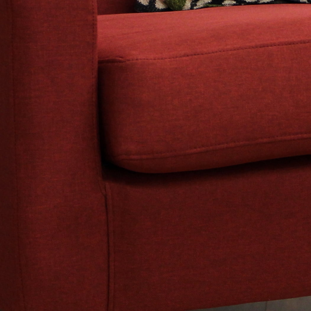 Emma Arm Chair - Leatherette Walnut