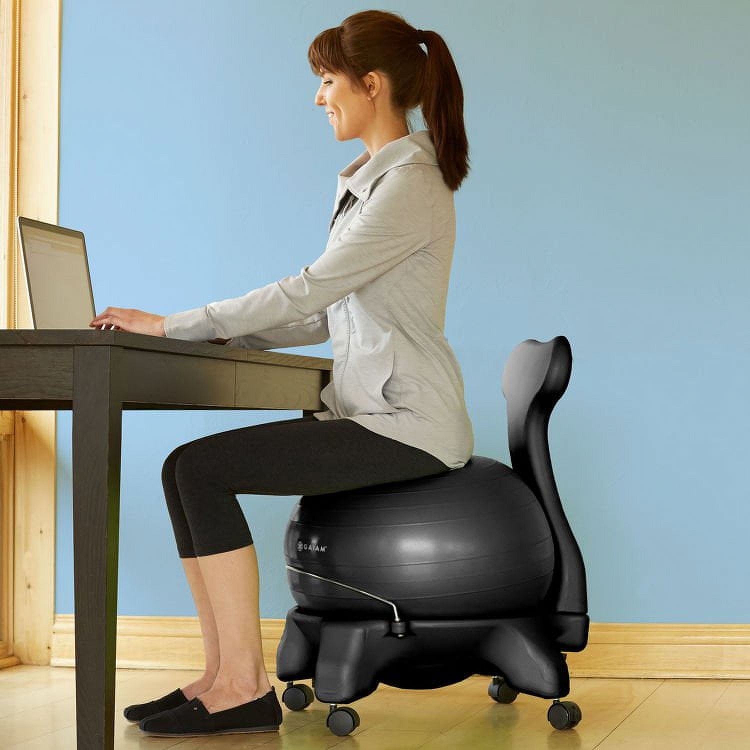 Gaiam Balance Ball Chair, Black