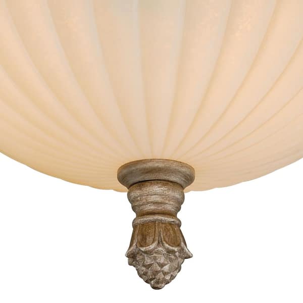 Avenant 16 in. W Bronze Flush Mount Ceiling Light Fixture