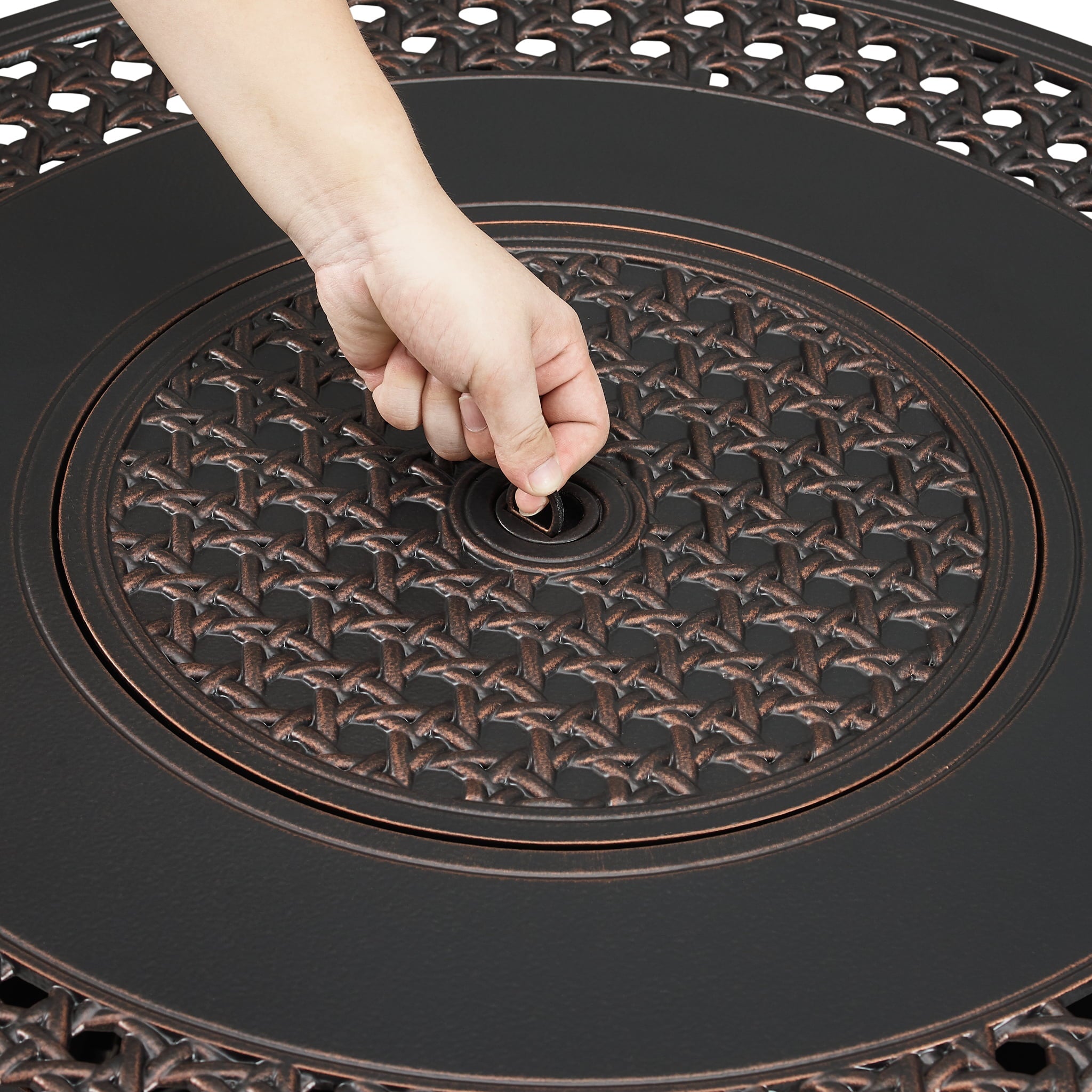 Fire Sense Franklin 33.9 in. Propane Fire Pit