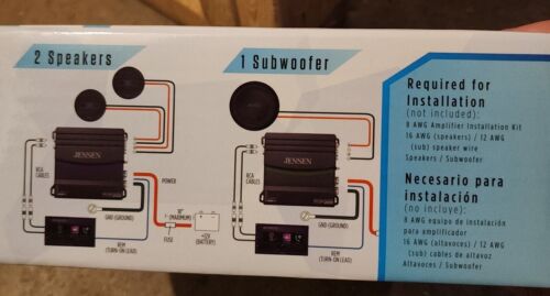 NEW Jensen XDA92RB 600W 2 Channel Mosfet Car Amplifier