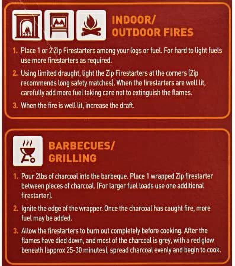 Zip Premium All Purpose Wrapped Fire Starter 48 Pack