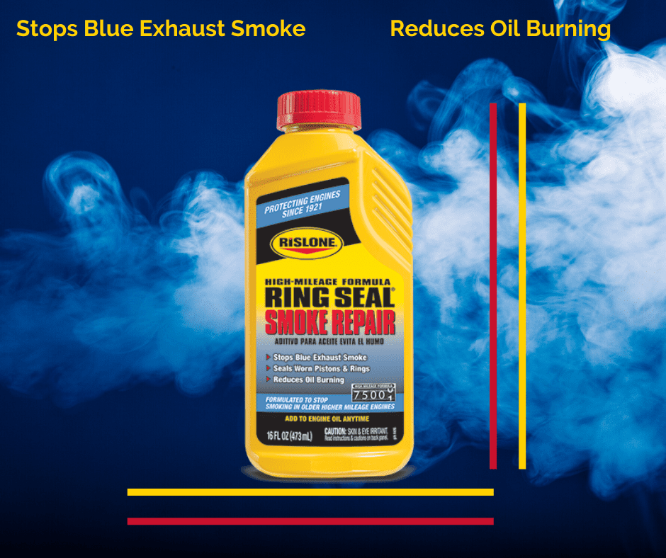 Rislone High Mileage Ring Seal Smoke Repair Additive, 16 oz