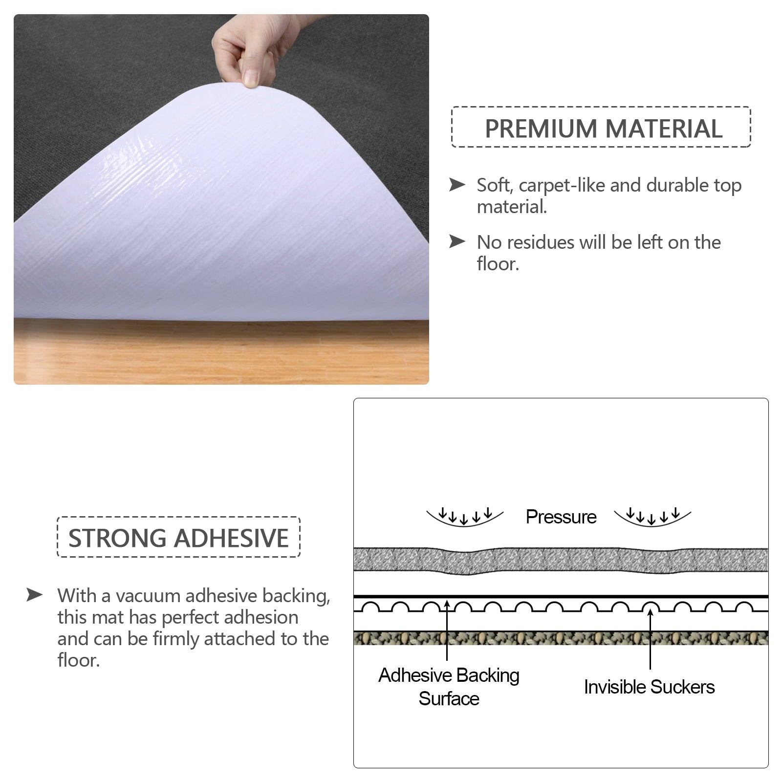 ANMINY Office Chair Mat for Hardwood Floor 36