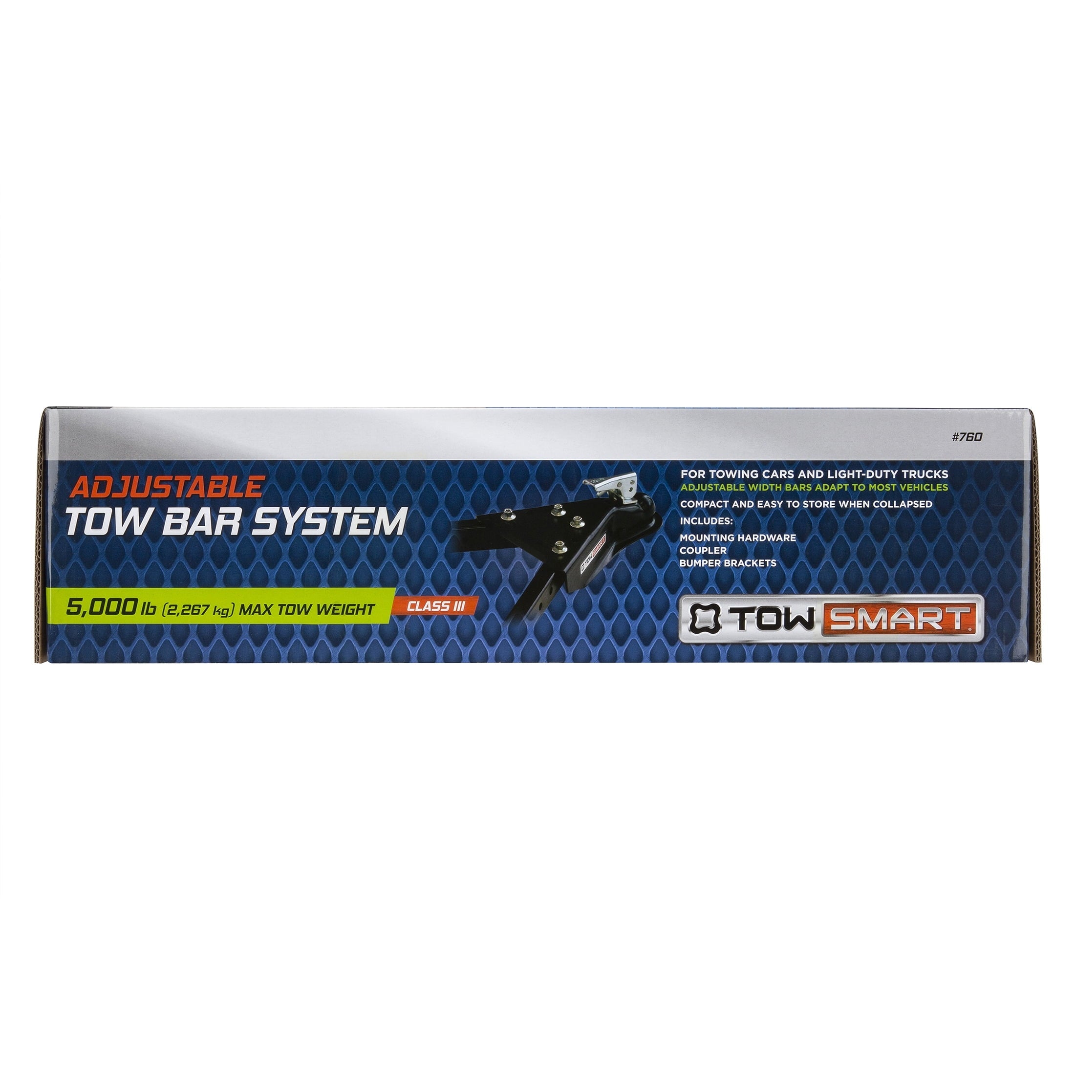 TowSmart 760 Class III Adjustable Tow Bar 5,000 lb Max Tow Weight