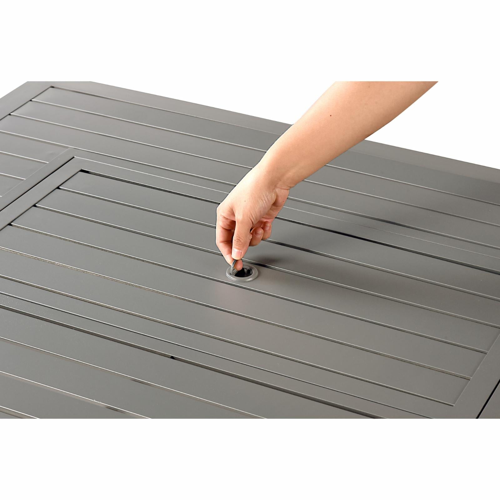 Oakland Living Kandy 48 in. Rectangular Propane Fire Pit Table