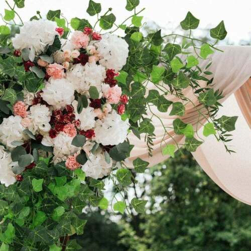 Fake Ivy Leaves 12pk., Artificial Greenery vines for decor, room decor garland