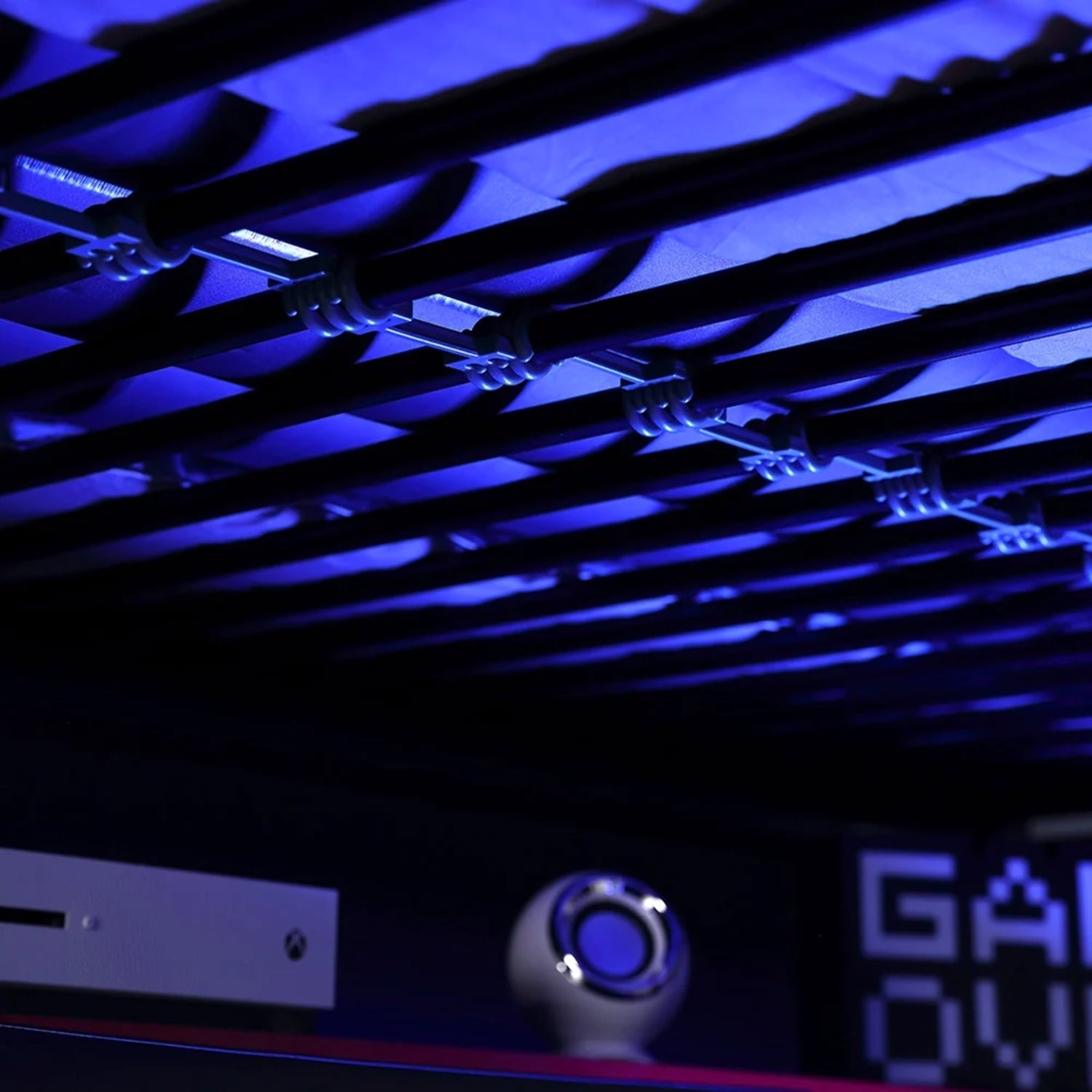 X Rocker Gaming Bunk Bed, Metal, Shelves, Twin, Black, Teen