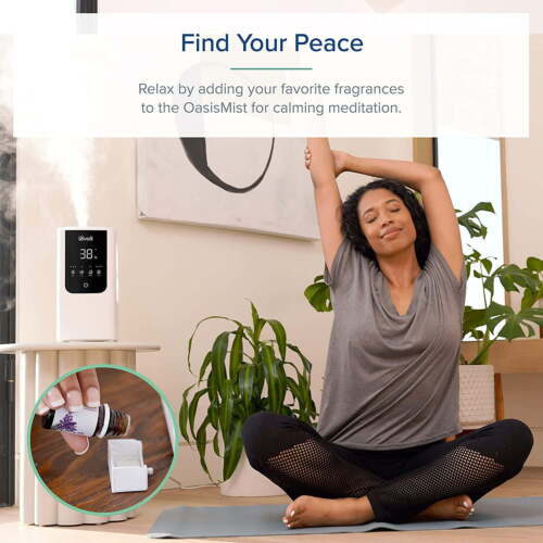 Levoit Smart Cool and Warm Mist Top Fill Humidifier with Aromatherapy, 4.5L