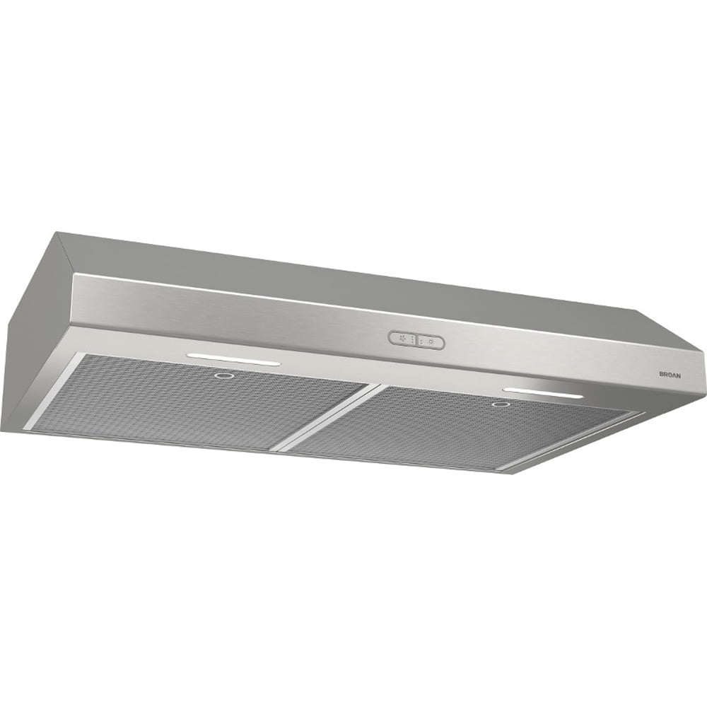 Broan 30-In. Glacier Series Under-Cabinet Range Hood, Stainless Steel, BCDF130SS