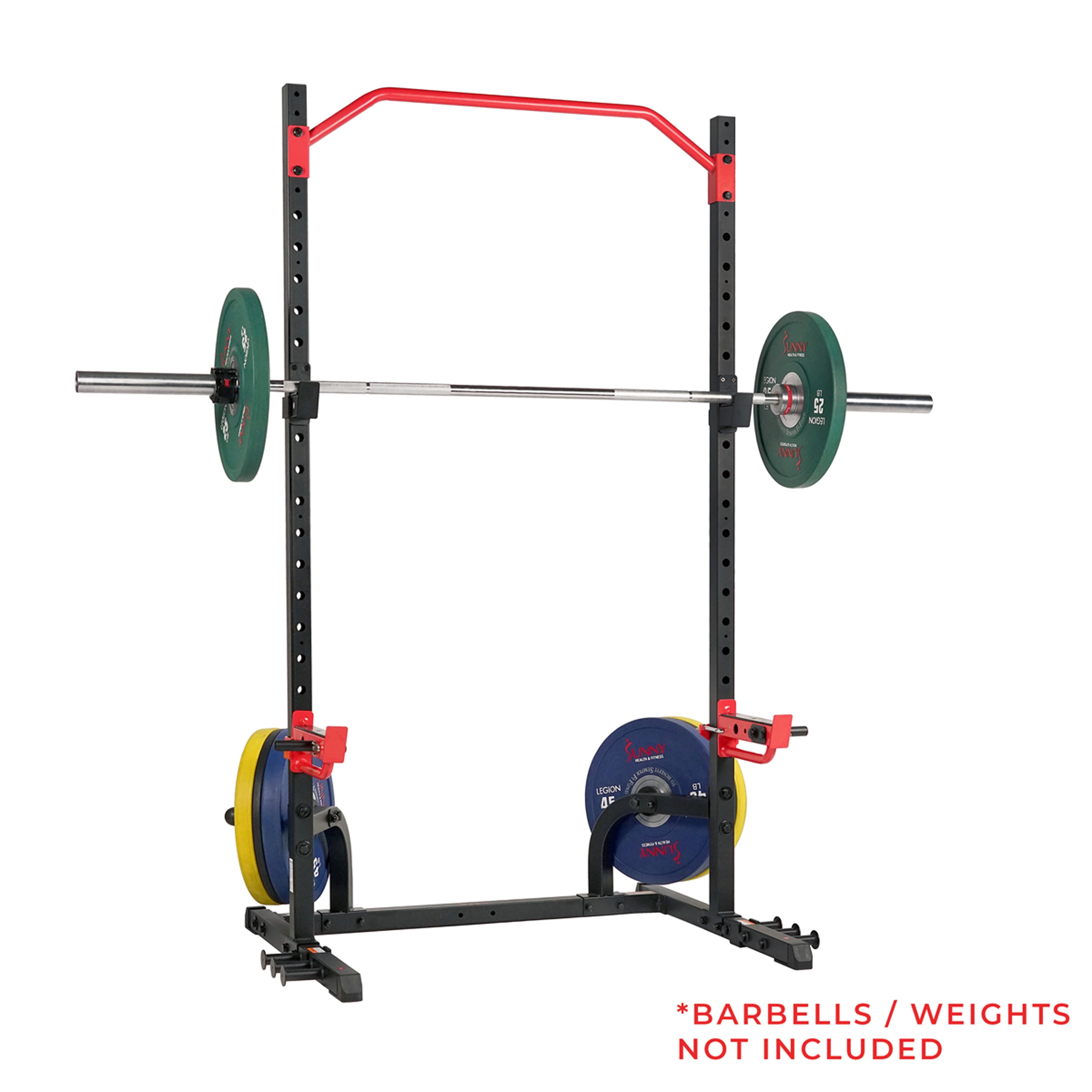 Sunny Health & Fitness Power Zone Squat Rack Power Rack Power Cage for Strength Training Home Gym Squat Cage, SF-XF9931