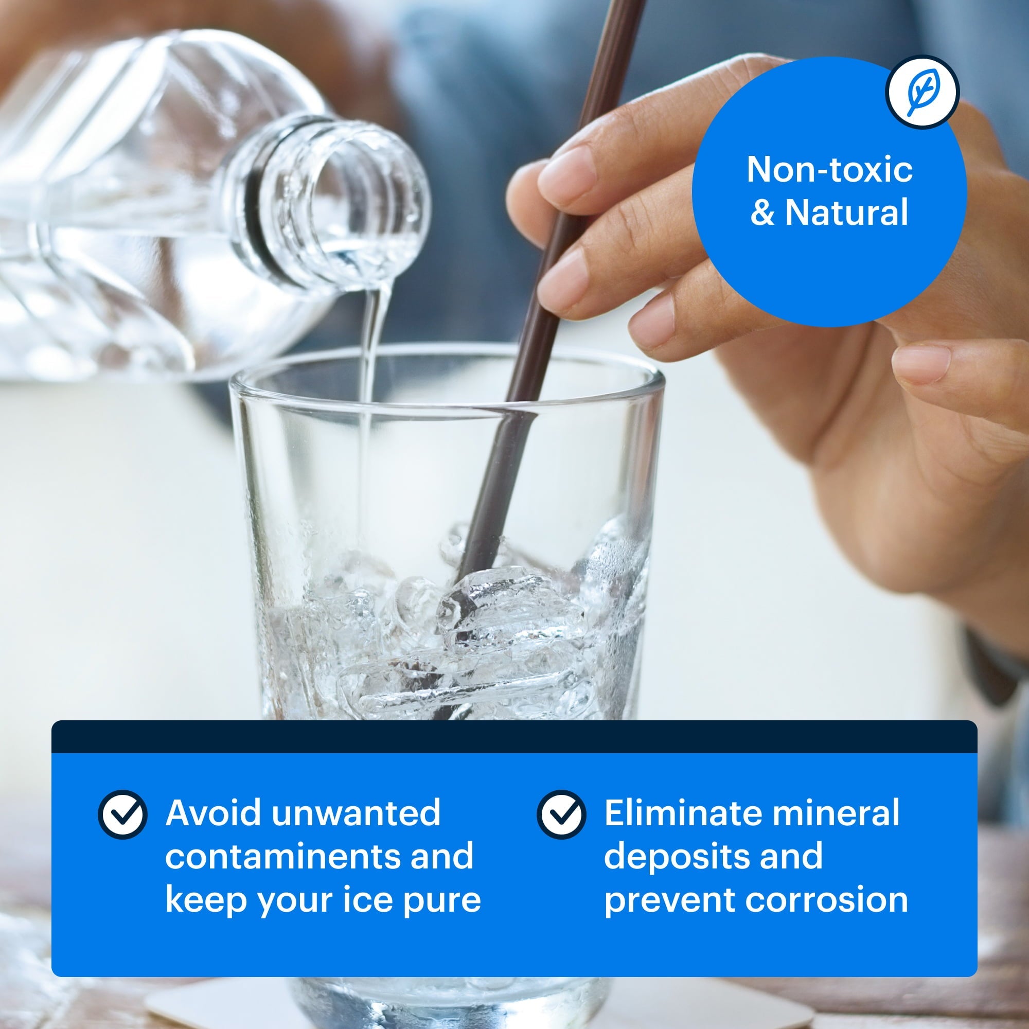 Essential Values 3-Pack Ice Machine Cleaner and Descaler,16 fl oz Compatible Ice Maker & Nickel Safe Descaler