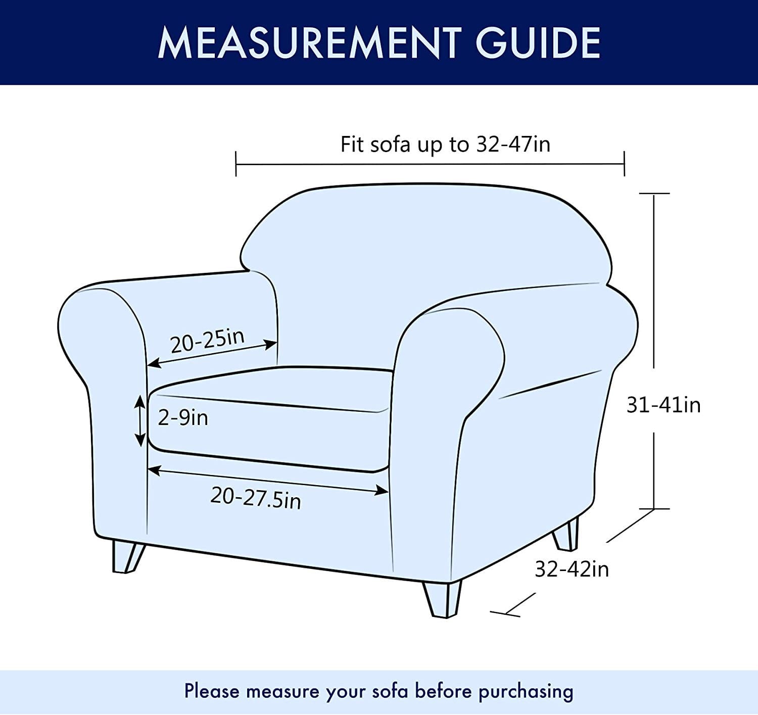 Subtrex Stretch 2-Piece Jacquard Damask Armchair Slipcover, Brown