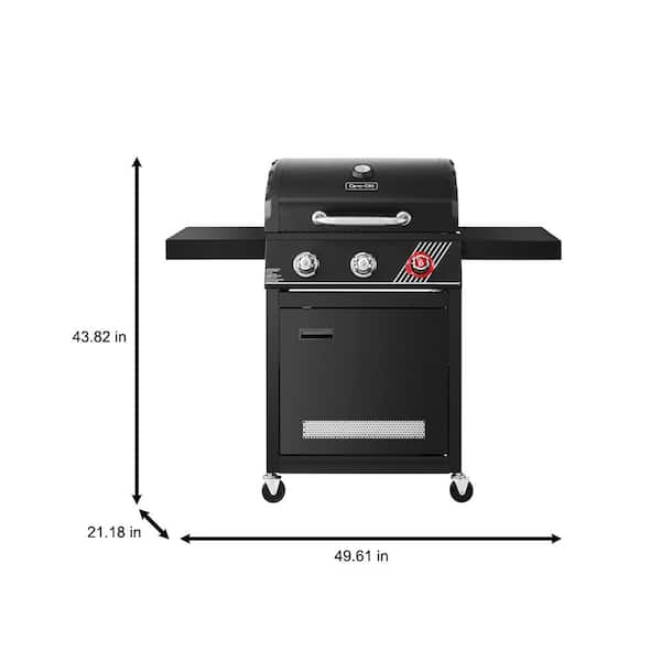 3-Burner Propane Gas Grill in Matte Black with TriVantage Multifunctional Cooking System
