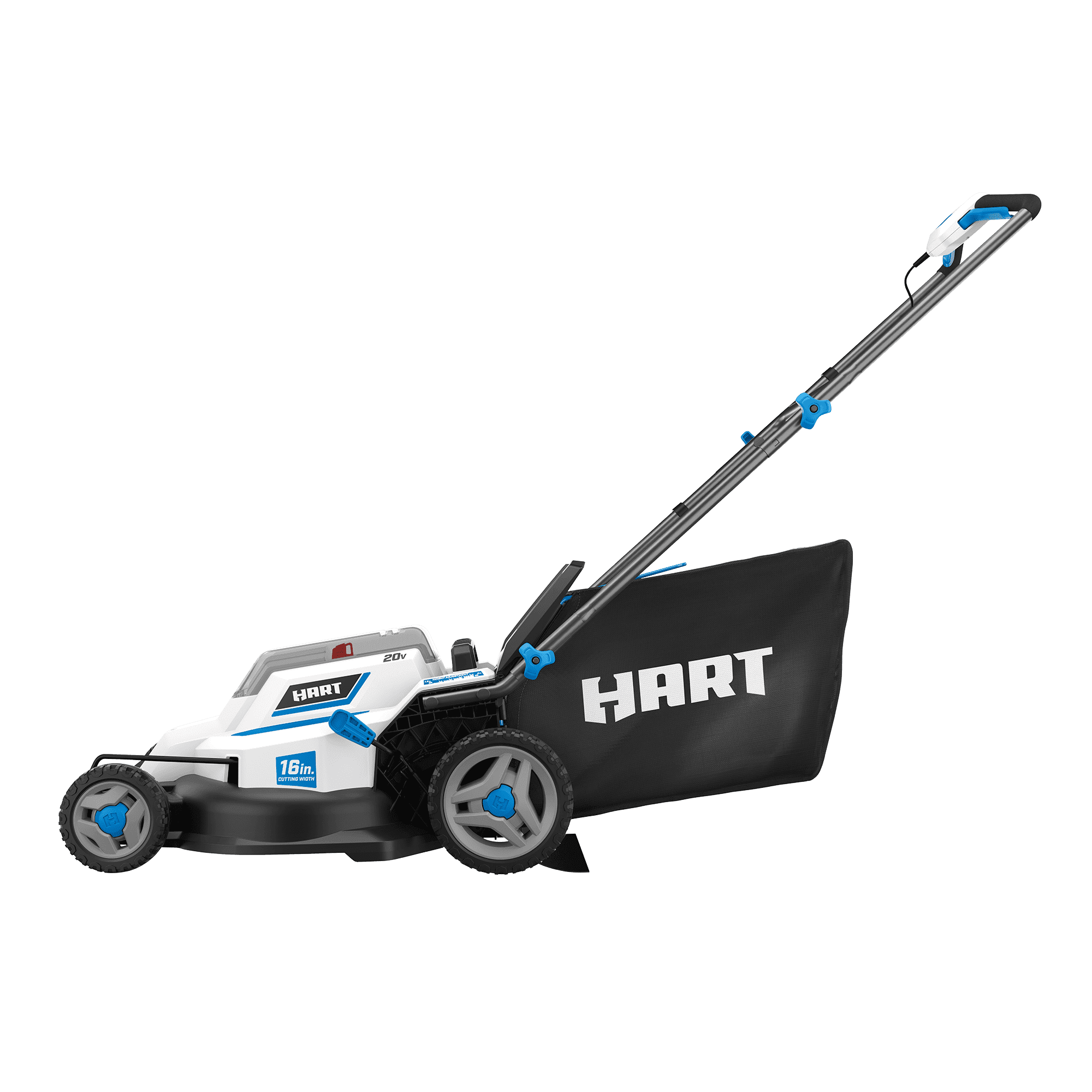 Restored HART 20-Volt 16-Inch Push Lawn Mower Kit, (2) 20-Volt 4.0Ah Lithium-Ion Batteries, (1) Battery Charger (Refurbished)