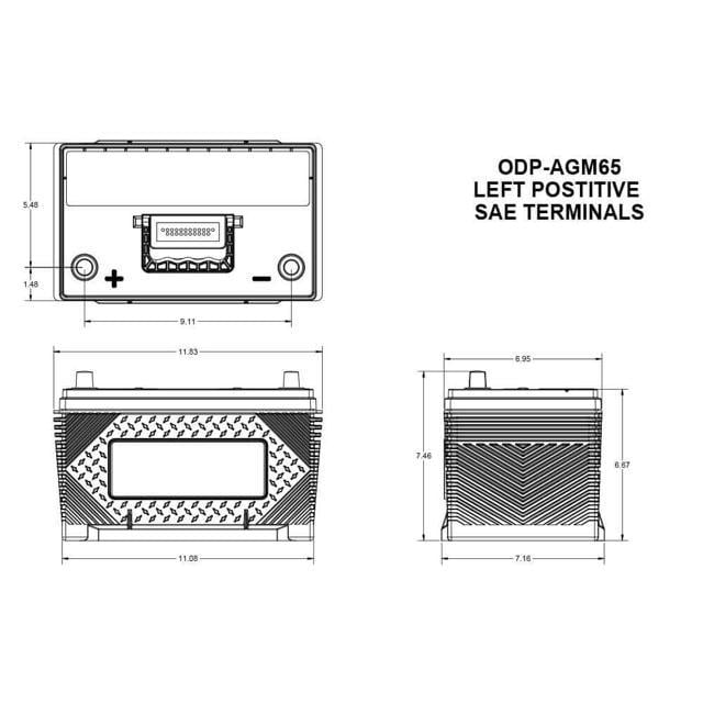 Odyssey AGM65 Performance AGM Battery