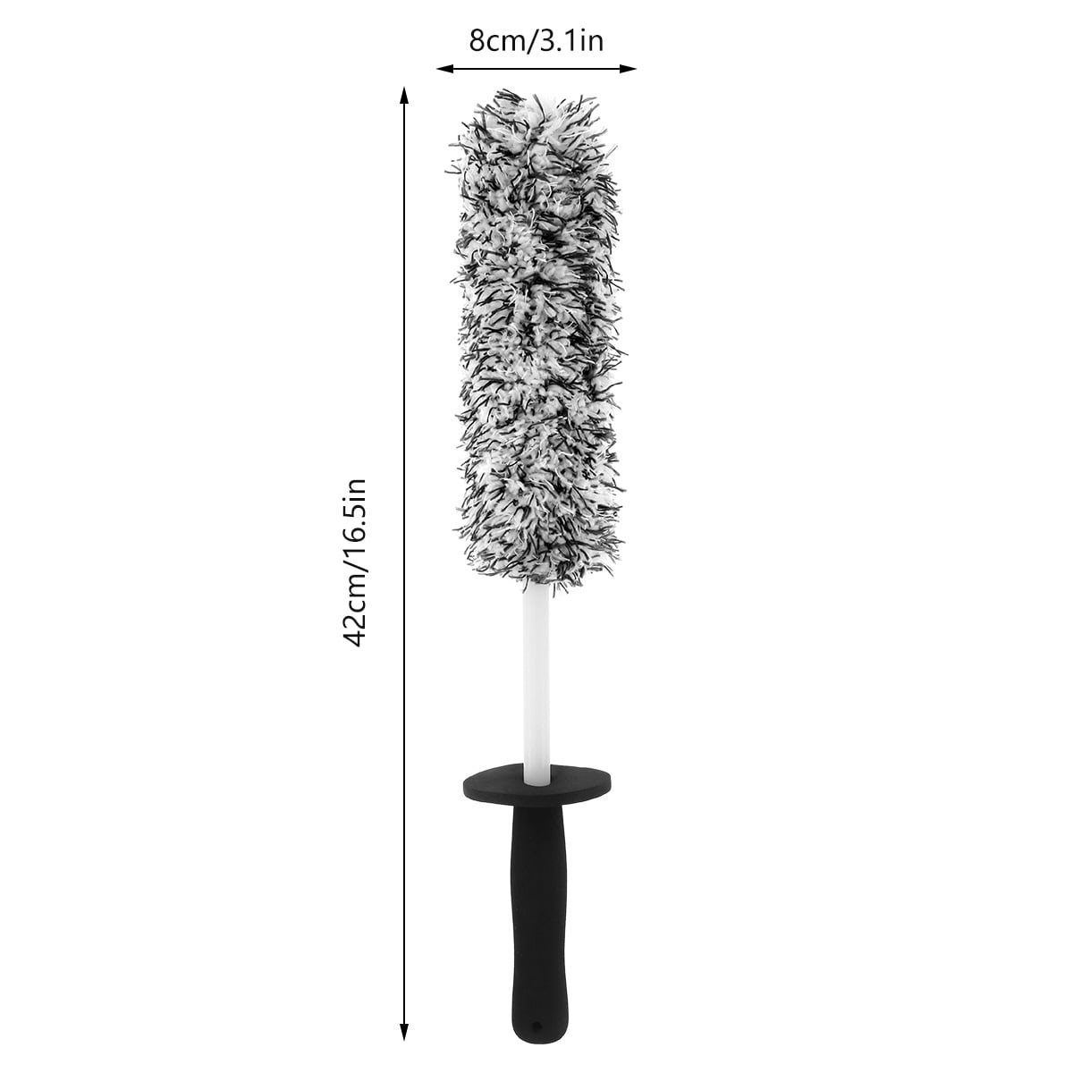 Relax Car Wheel Cleaning Brush Tool,Tire Cleaner 16.5 Inch Non-Slip Handle for Car Cleaning