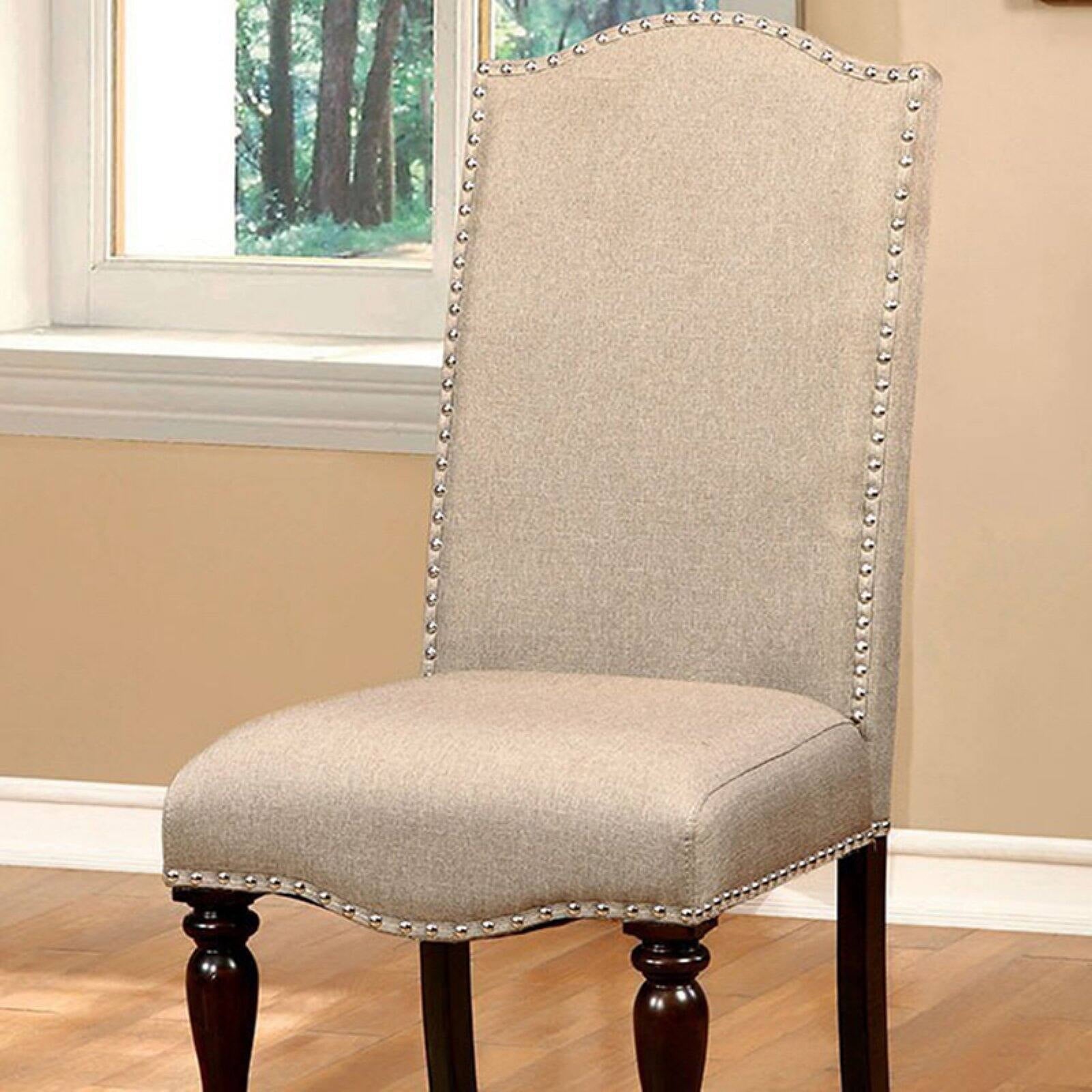 Benzara Hurdsfield Upholstered Dining Side Chair - Set of 2
