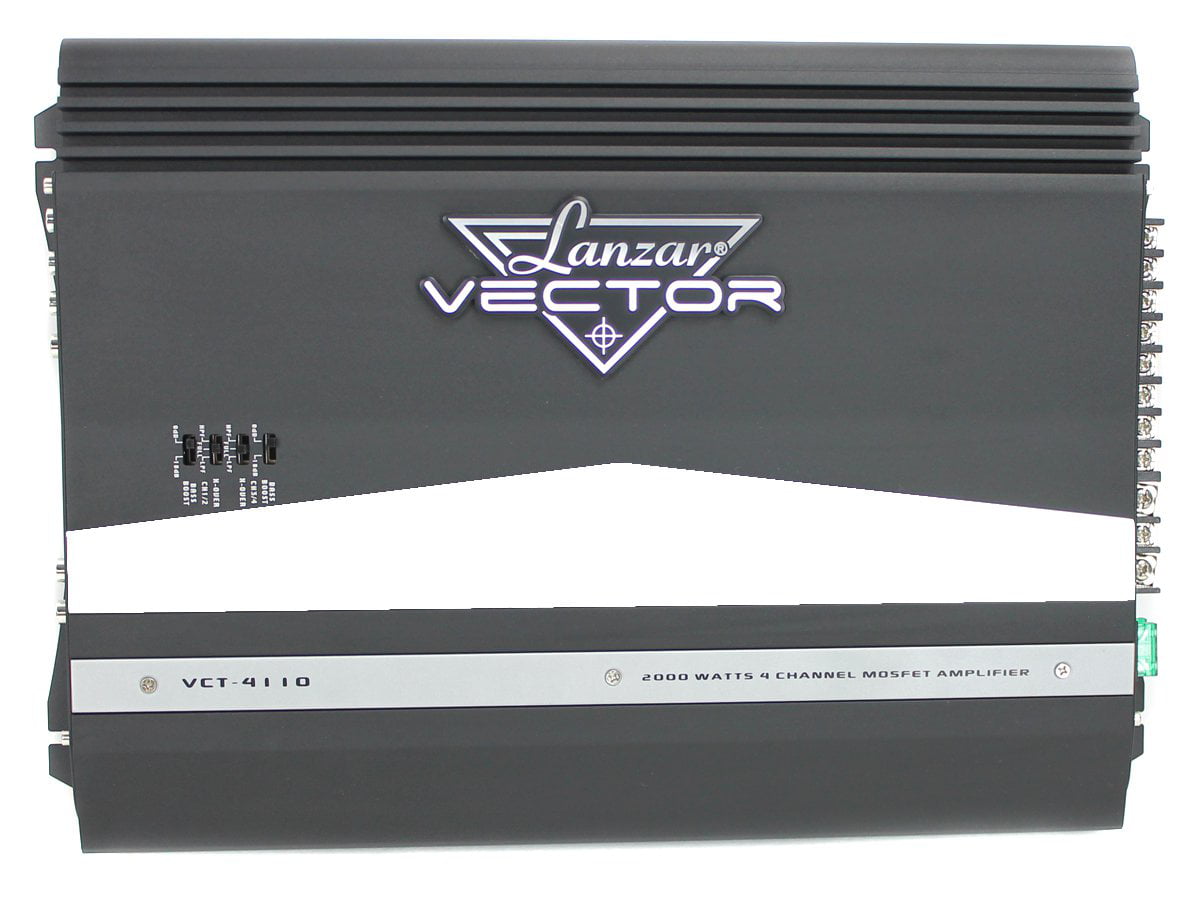 LANZAR VCT4110 2000W 4-Channel High Power MOSFET Car Audio Amplifier Amp