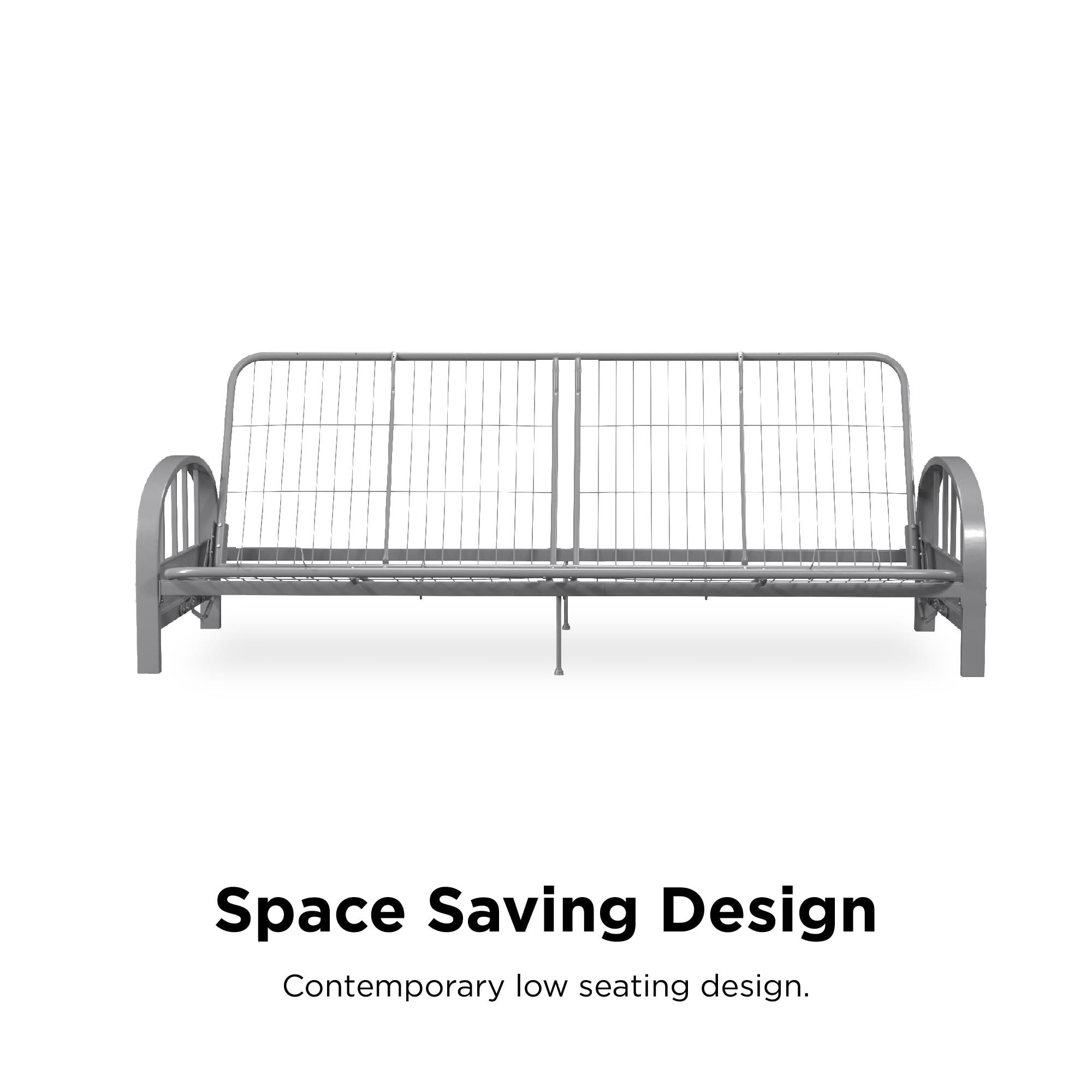 DHP Aiden Futon Frame, Silver