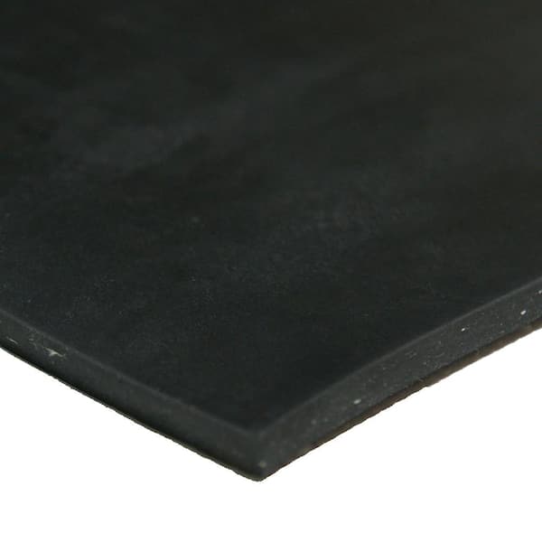 Cloth Inserted SBR 3/16 in. x 36 in. x 96 in. 70A Rubber Sheet - Black