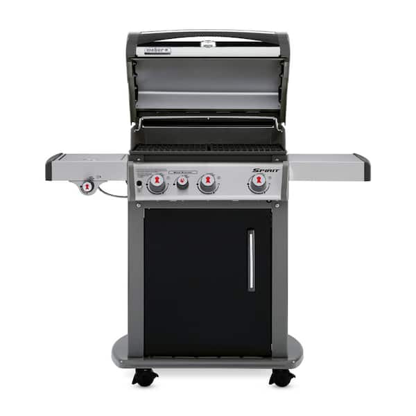 Spirit E-330 3-Burner Propane Grill in Black with Built-In Thermometer