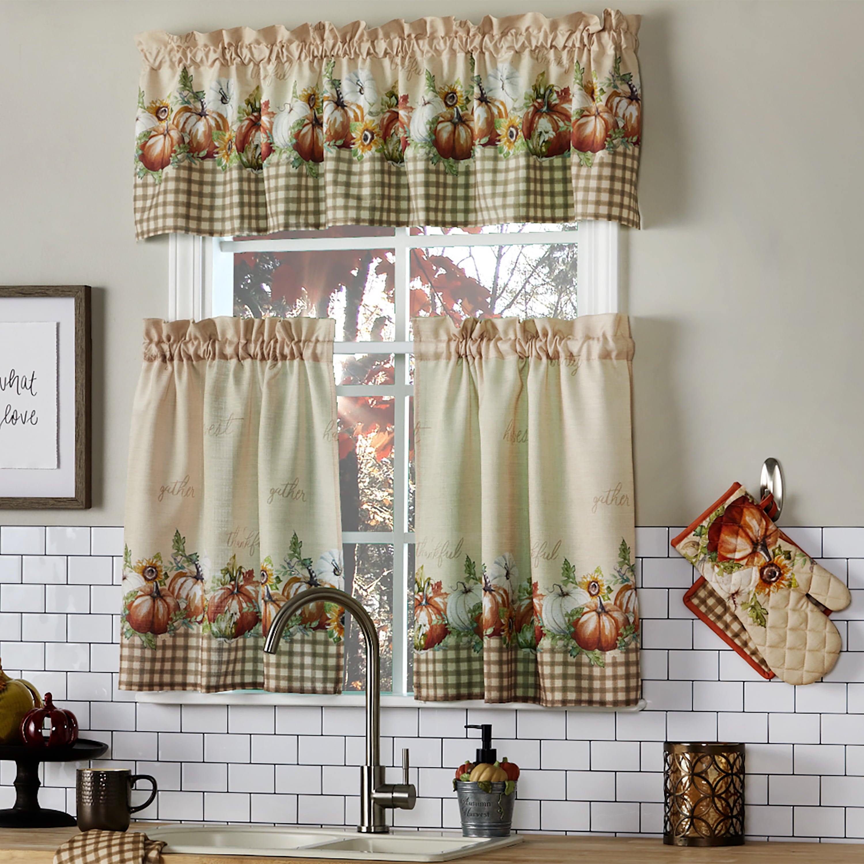 SKL Home Autumn Pumpkins Tier Pair, 57x36, Natural