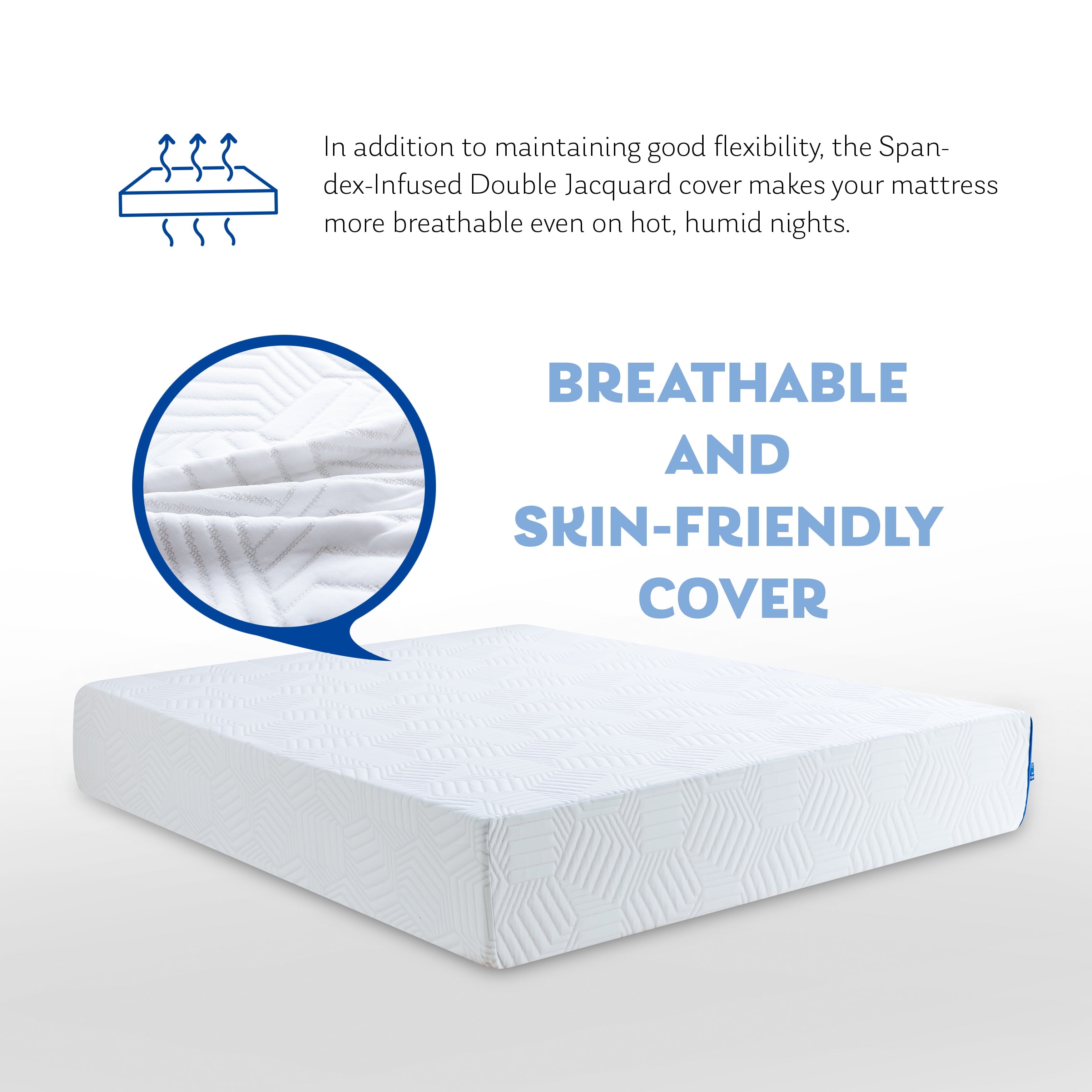 8 inch Green Tea Gel Infused Memory Foam Mattress in a Box, Twin