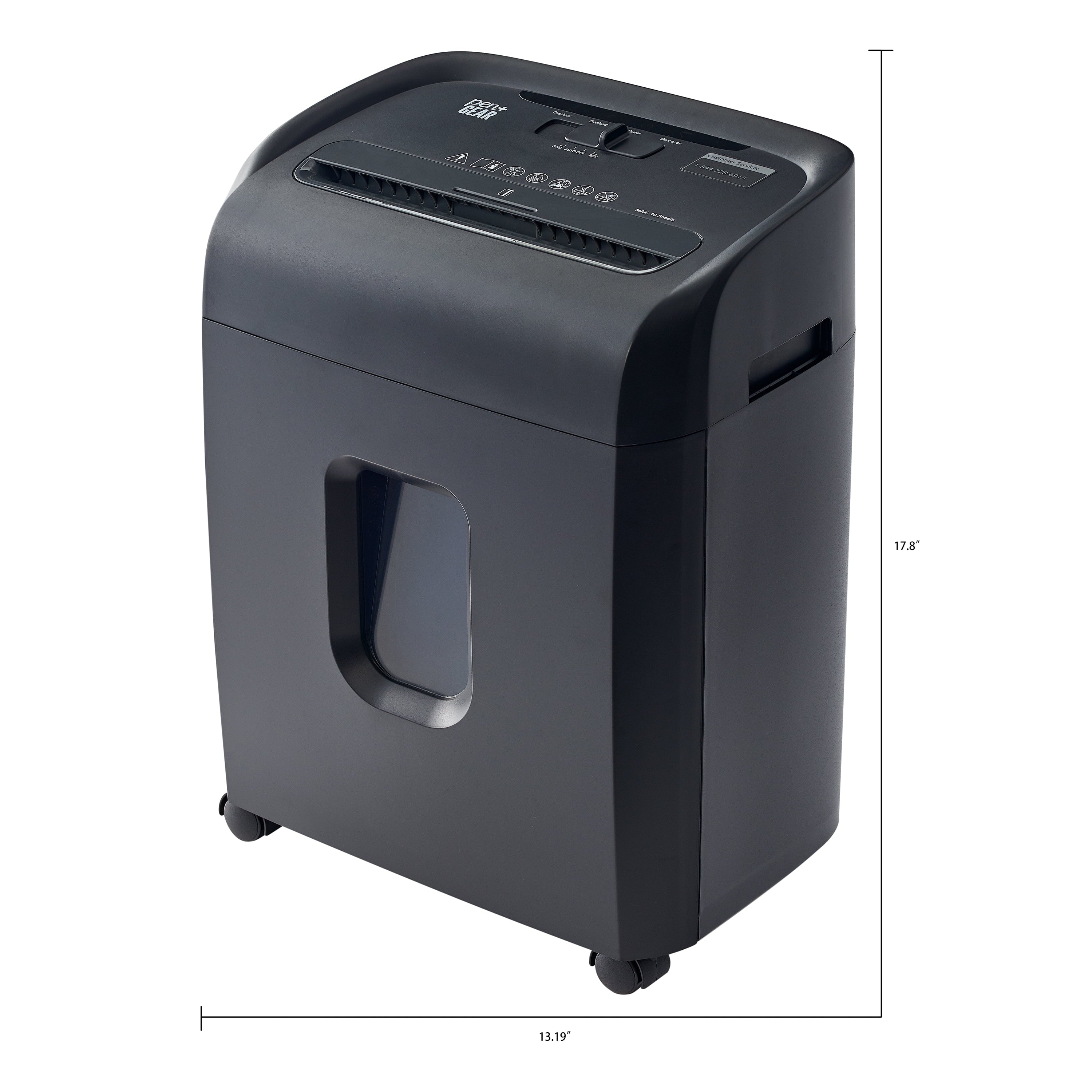 PEN+GEAR 10-Sheet Micro-Cut Paper Shredder
