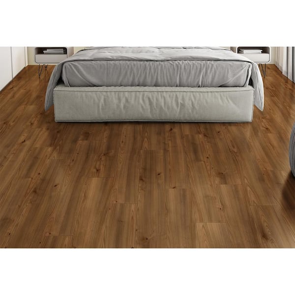 Aquinas Cove Oak 12 mm T x 8.03 in. W Waterproof Laminate Wood Flooring (15.9 sqft/case)