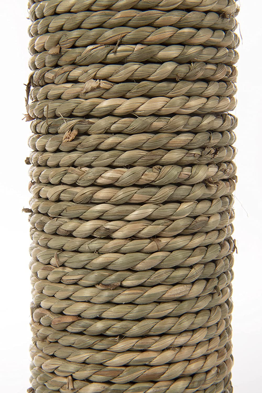 Simply Scratch Cat Scratch Post with Feather Cat Toy - Seagrass