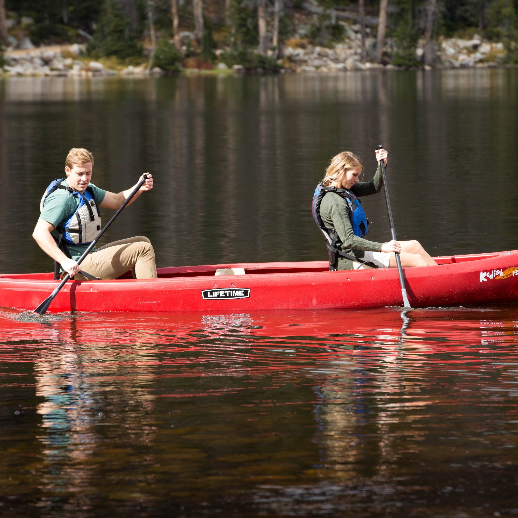 Lifetime Kodiak 13 ft Canoe, Red (90658)