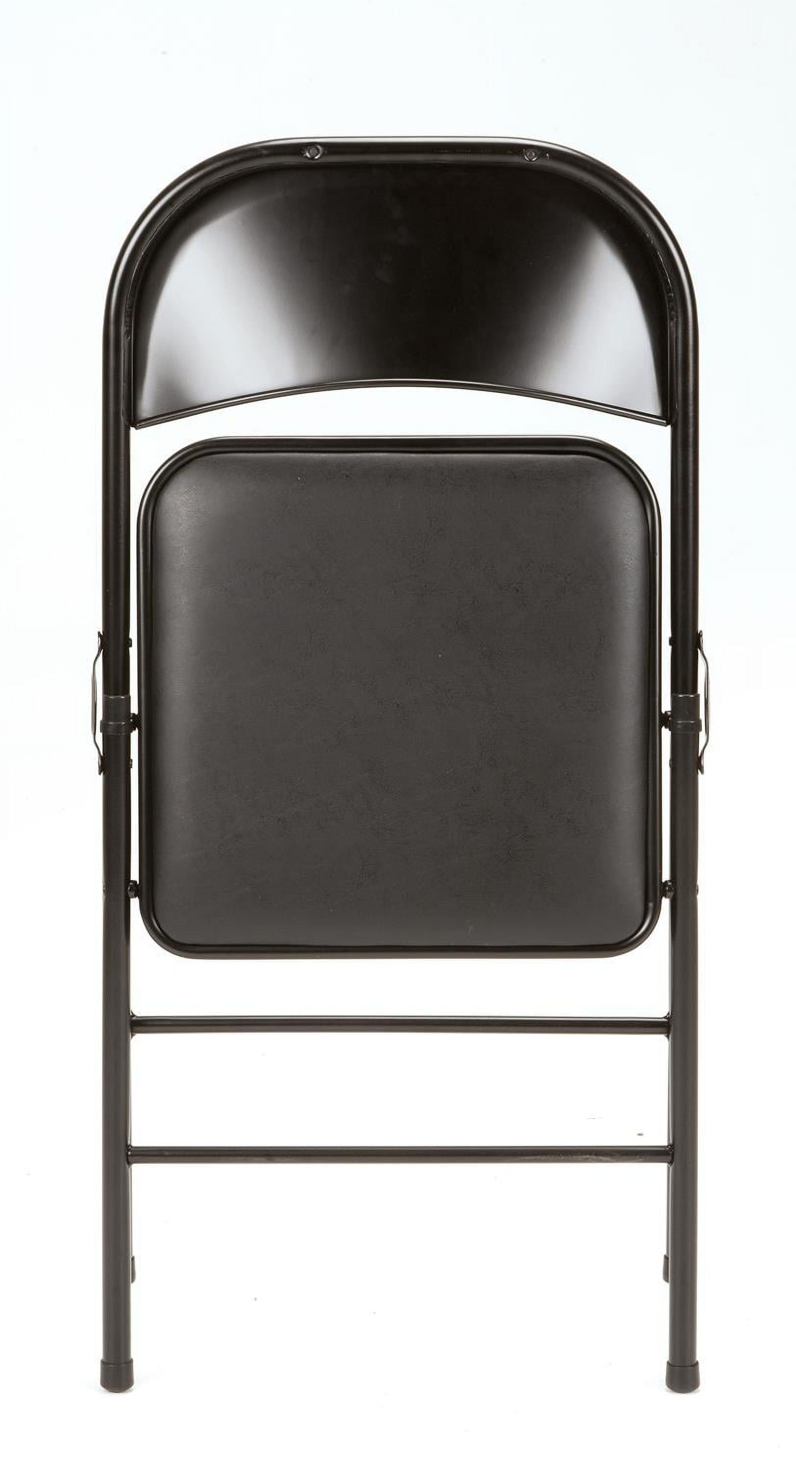 Mainstays Vinyl Folding Chair (4 Pack), Black