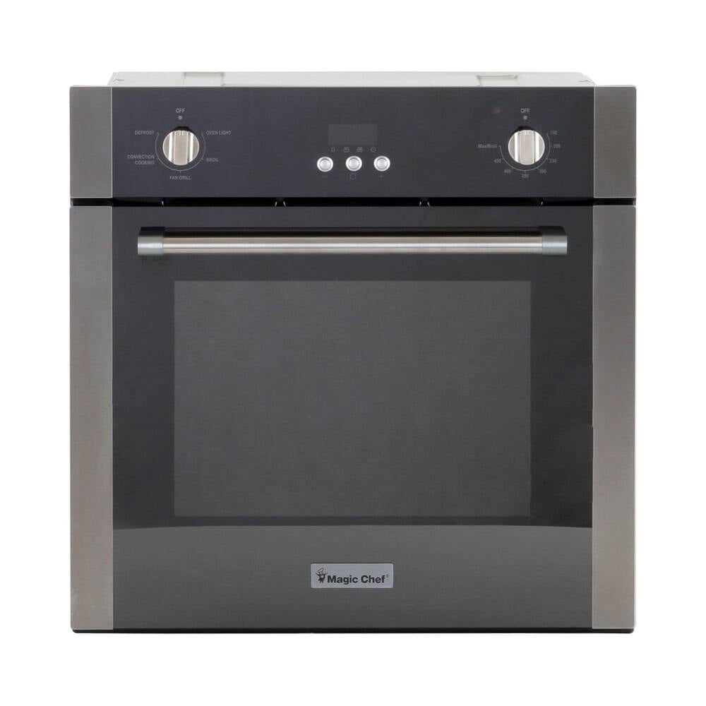 Magic Chef MCSWOE24S 24in 2.2 Cu ft Electric Wall Oven, Assembled Product H 23.4in W 21.8in D 23.4in