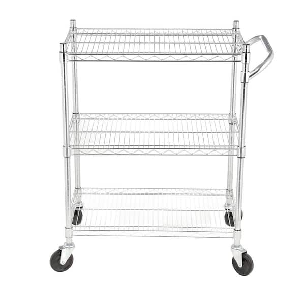 3-Tier Steel Heavy Duty All-Purpose Utility Cart