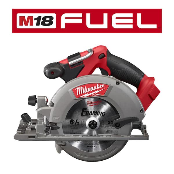 M18 FUEL 18V Lithium-Ion Brushless Cordless 6-1/2 in. Circular Saw W/ M18 5.0 Ah Battery