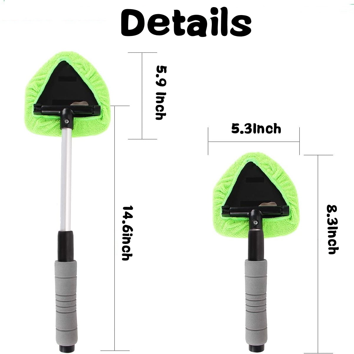 Car Windshield Cleaner Windshield Cleaner Tool Microfiber Windshield Wiper Fluid Tool with Extendable Handle