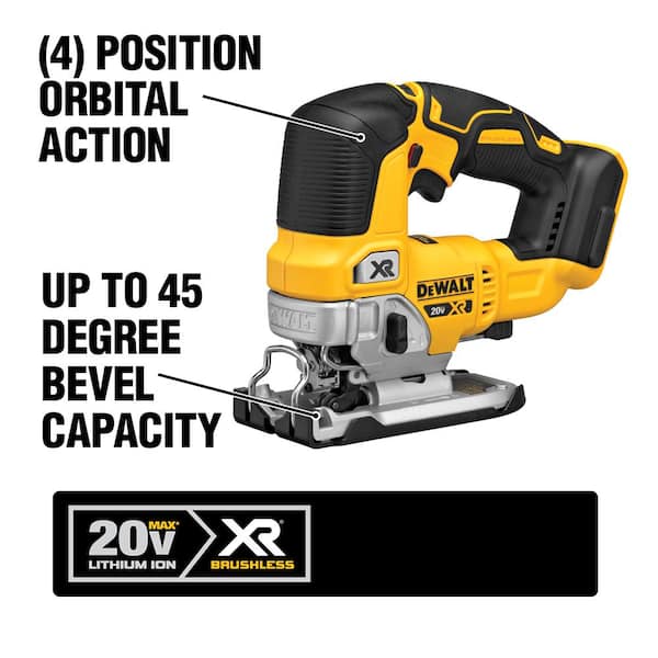 20V MAX XR Cordless Brushless Jigsaw (Tool Only)