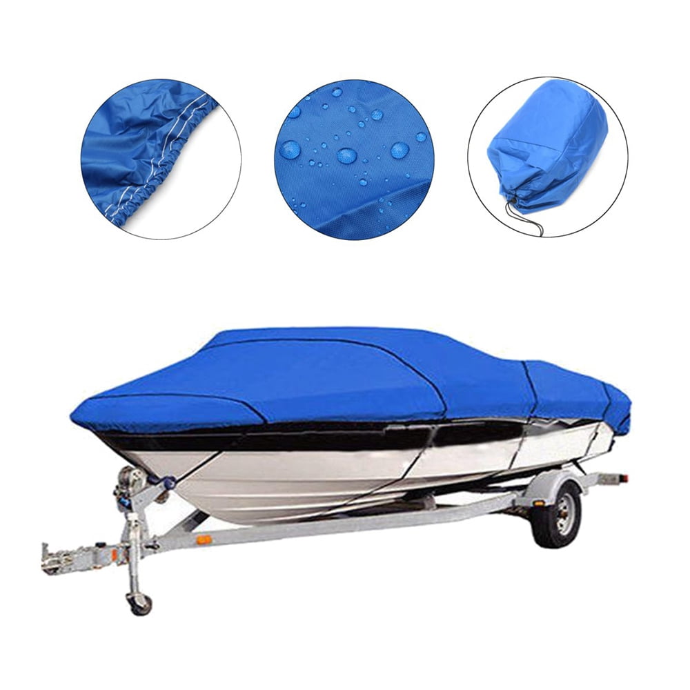 Lovote Boat Cover Heavy Duty Trailerable Waterproof Boat Covers Fits V-Hull, TRI-Hull, Pro-Style, Fishing Boat, Runabout, Bass Boat 11-13ft