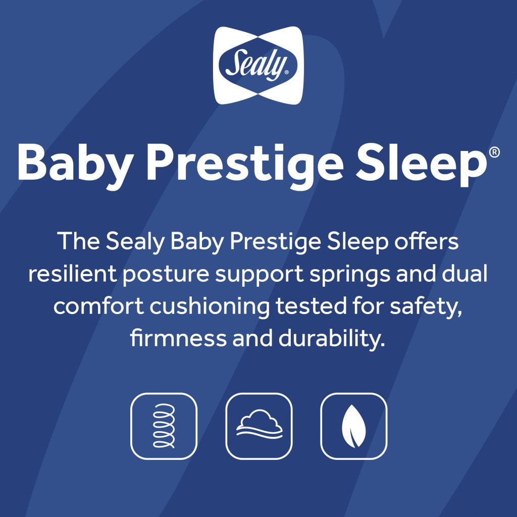Baby Prestige Sleep Ultra-Premium 2-Stage Antibacterial, 204 Coil, Crib & Toddler Mattress