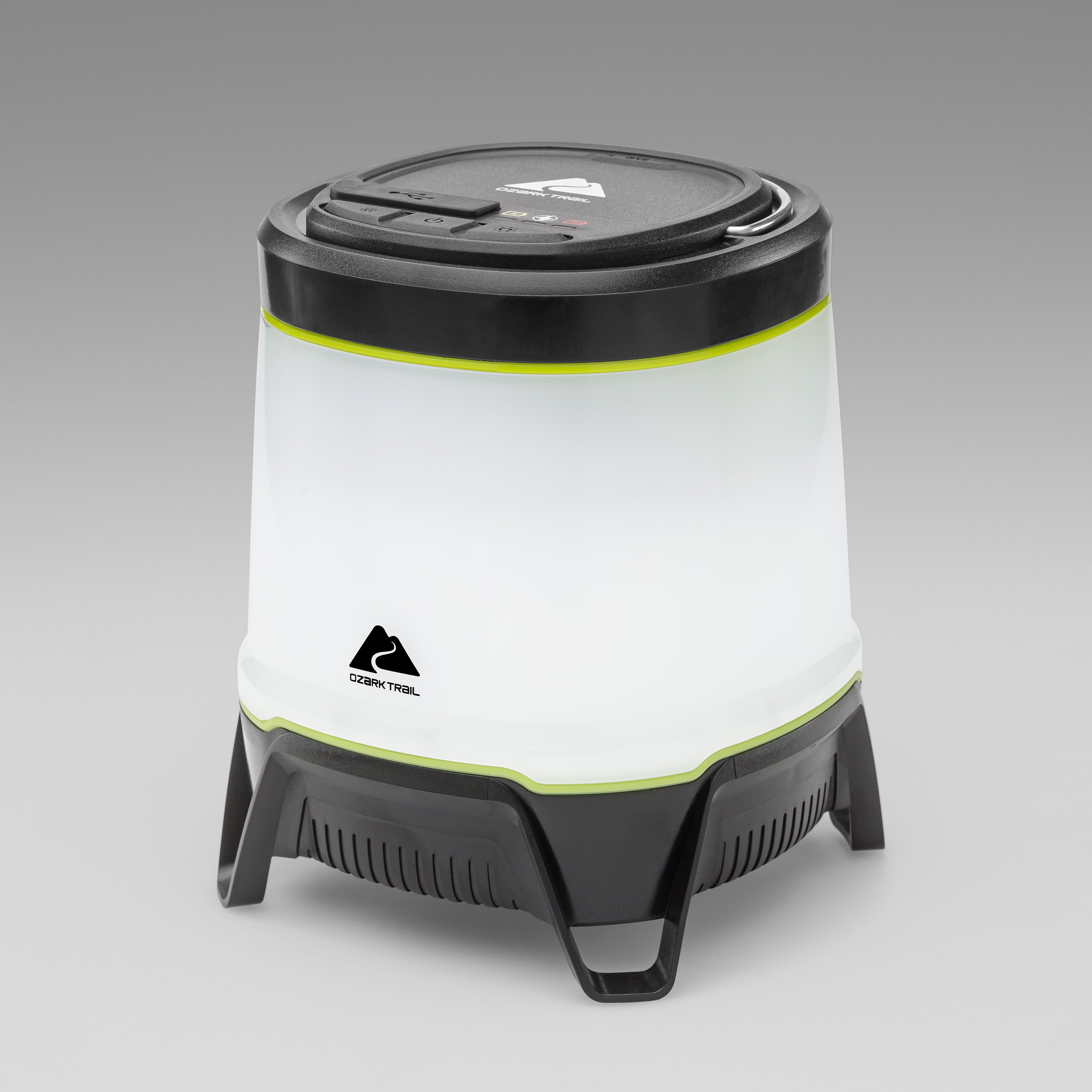 Ozark Trail 750 Lumen Hybrid Power LED Camping Lantern, Built-in Rechargeable & 3D Batteries